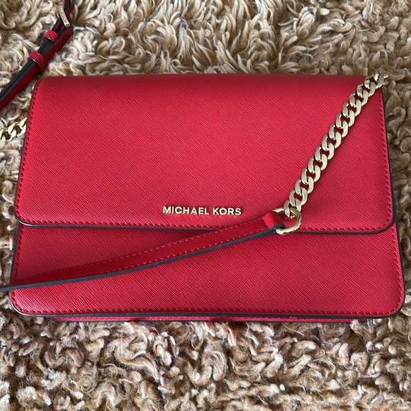 Red Michael Kors Crossbody - Picture 10 of 12